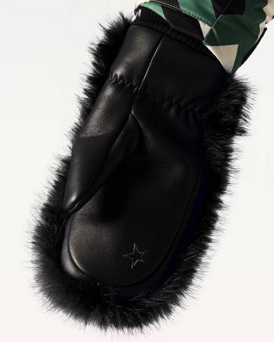 Skíðalúffur - svartar/loðnar