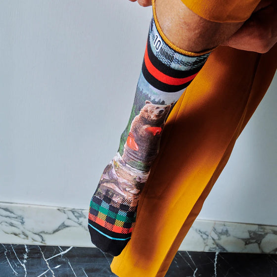 Xpooos sokkar - sætir sokkar - bestu sokkarnir - björn bangsi