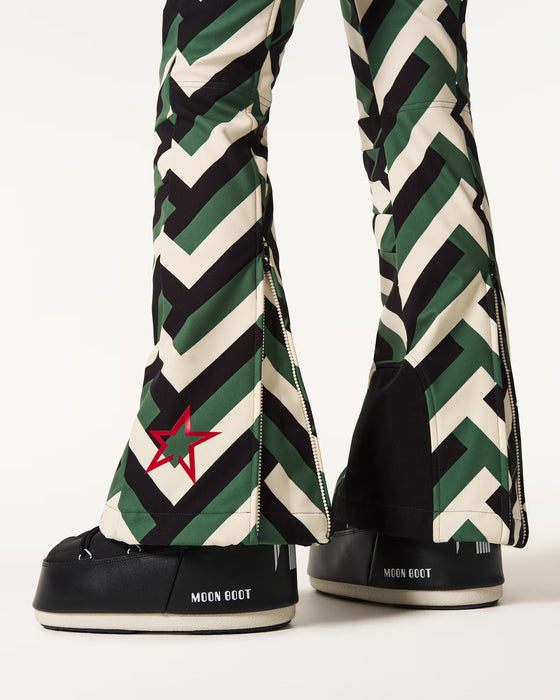 Áróra skíðabuxur -græn vaffla