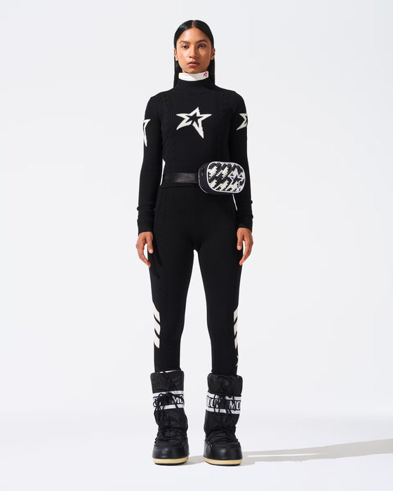 Mittistaska með stjörnu - hundstönn sv/hv