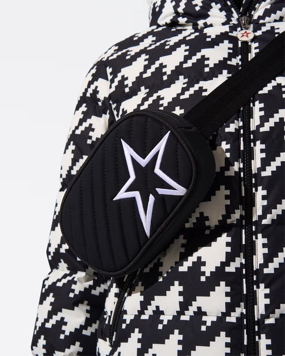 Mittistaska með stjörnu - svört